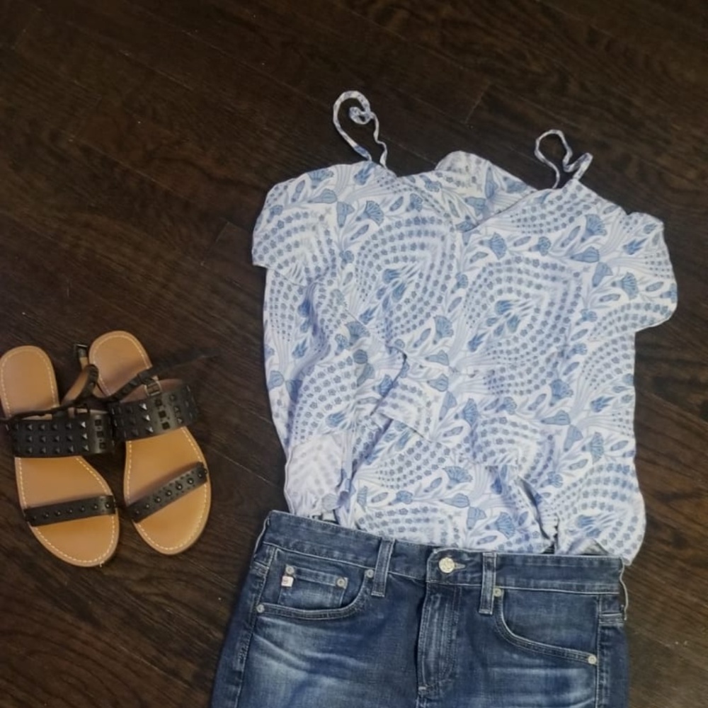 Intermix floral Silk Tank top Small
